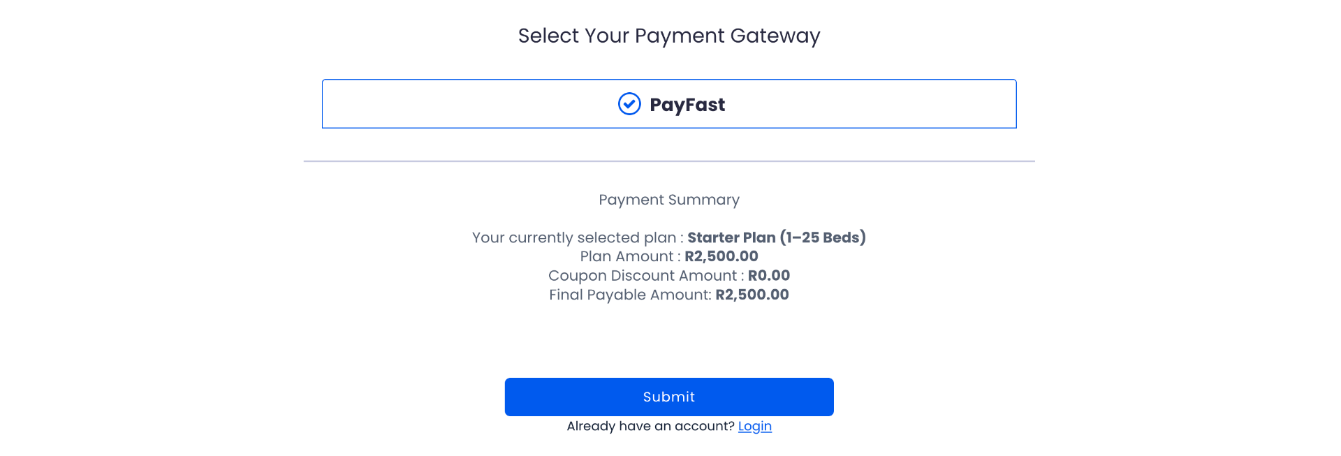 Payment gateway selection