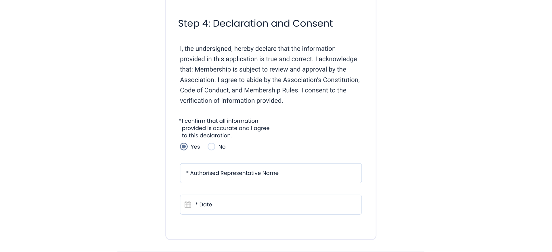 Application step 4